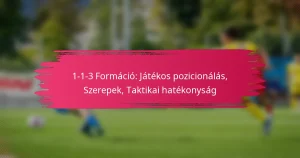 1-1-3 Formáció: Játékos pozicionálás, Szerepek, Taktikai hatékonyság